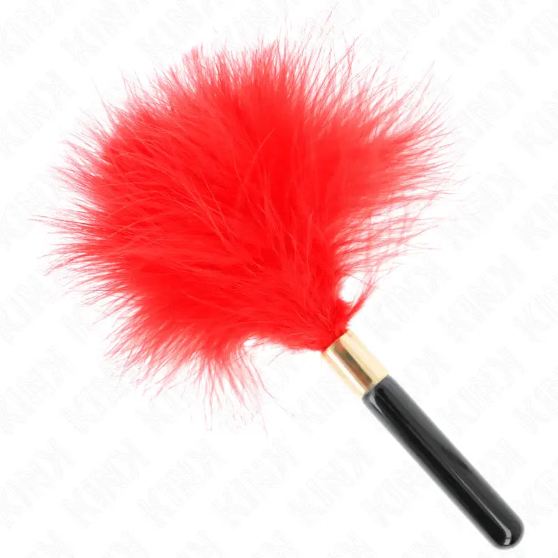 KINK - PENAS DE CÓCEGAS METAL DOURADO VERMELHO 18 CM - Sexshoptuga