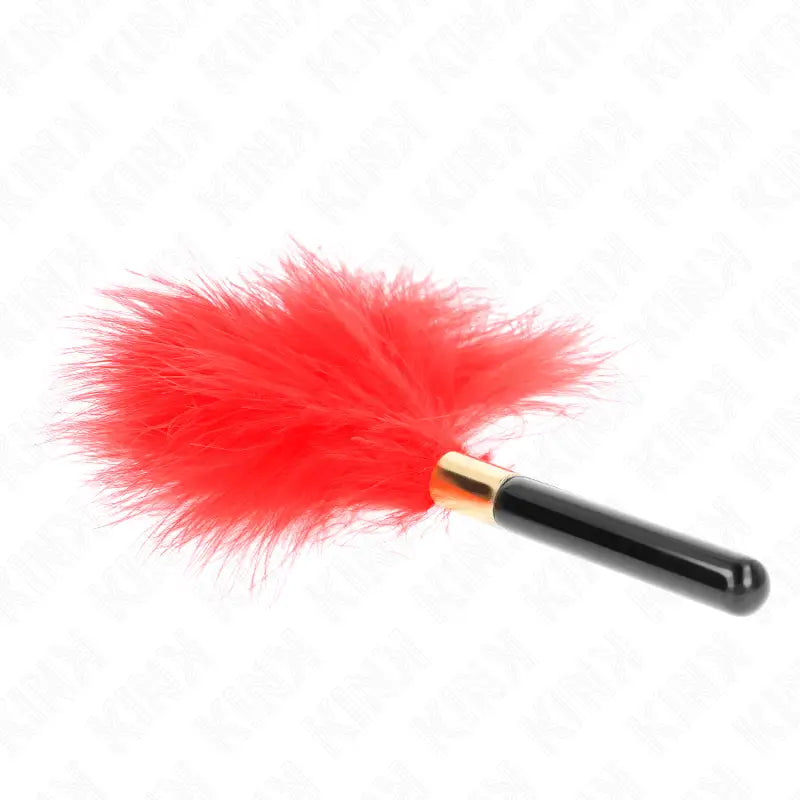 KINK - PENAS DE CÓCEGAS METAL DOURADO VERMELHO 18 CM - Sexshoptuga