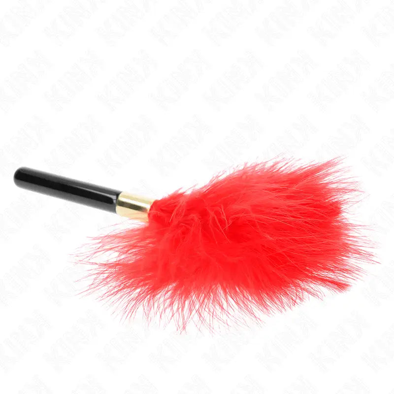 KINK - PENAS DE CÓCEGAS METAL DOURADO VERMELHO 18 CM - Sexshoptuga