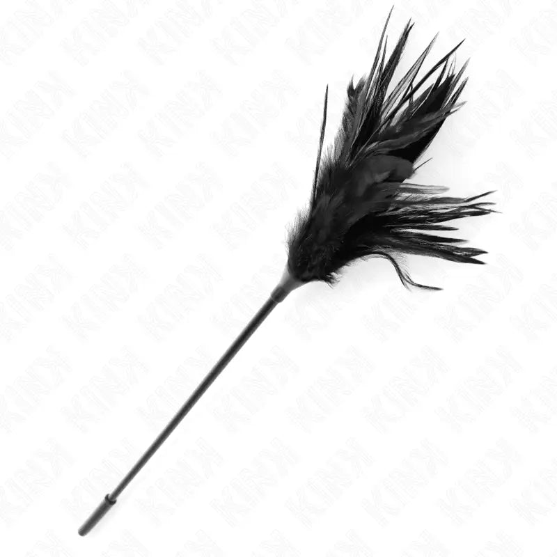 KINK - MÚLTIPLAS PENAS DE CÓCEGAS PRETAS 45 CM - Sexshoptuga