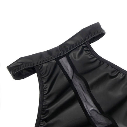 SUBBLIME - 955489 VESTIDO DECOTE HALTER COM TRANSPARÊNCIAS PRETO L/XL - Sexshoptuga 