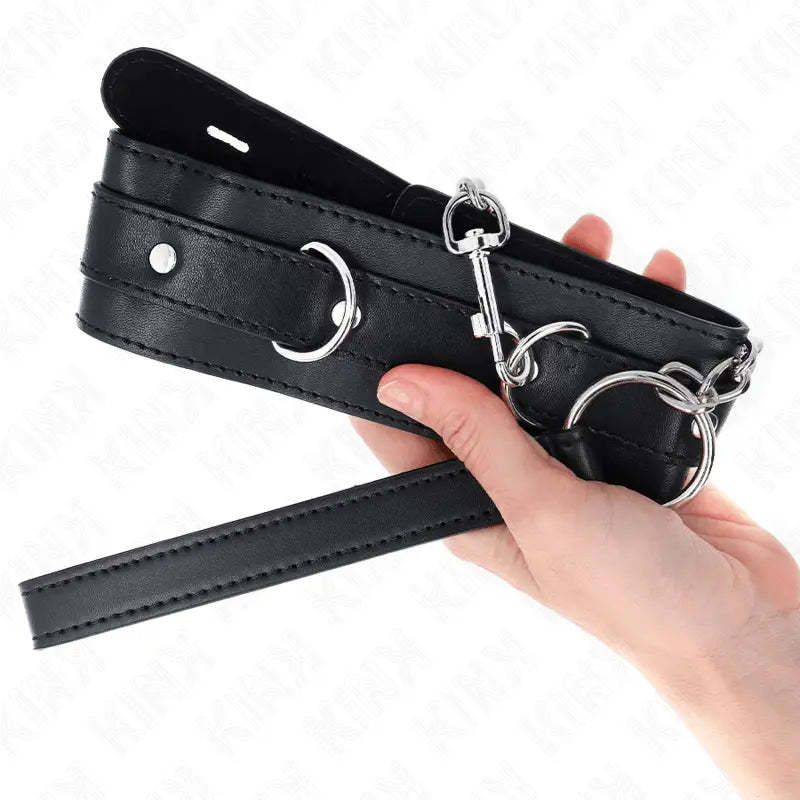 KINK - COLAR COM CINTO 65 CM COM ALÇA PRETA 54 X 4,5 CM - Sexshoptuga 