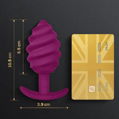 G-VIBE - GPLUG TWIST 2 PLUG ANAL ROXO - Sexshoptuga 