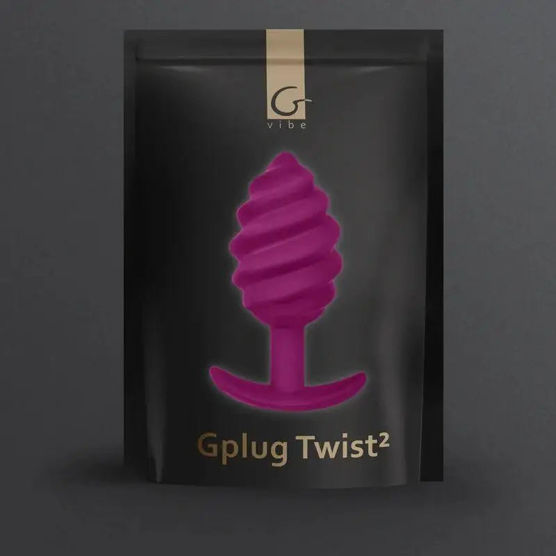 G-VIBE - GPLUG TWIST 2 PLUG ANAL ROXO - Sexshoptuga 