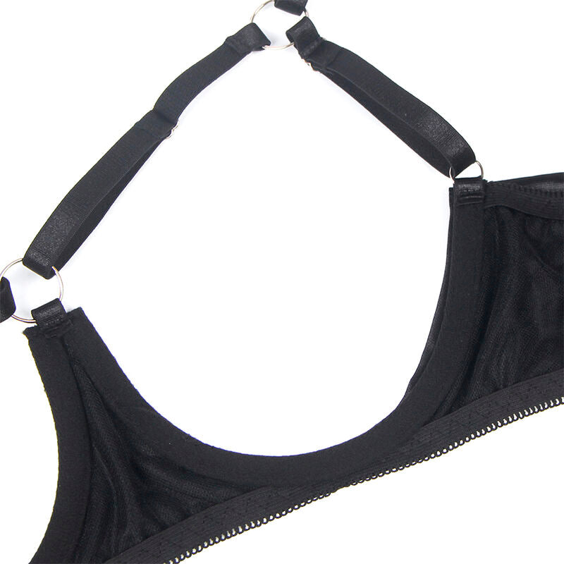 SUBBLIME - 955199 CONJUNTO DE SUTIÃ COM LAÇO PRETO AJUSTÁVEL S/M - Sexshoptuga 