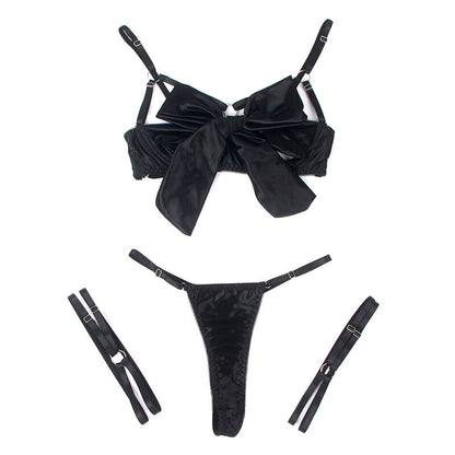 SUBBLIME - 955205 CONJUNTO DE SUTIÃ COM LAÇO PRETO AJUSTÁVEL L/XL - Sexshoptuga 