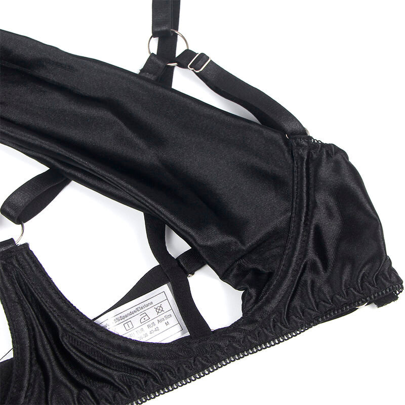 SUBBLIME - 955205 CONJUNTO DE SUTIÃ COM LAÇO PRETO AJUSTÁVEL L/XL
