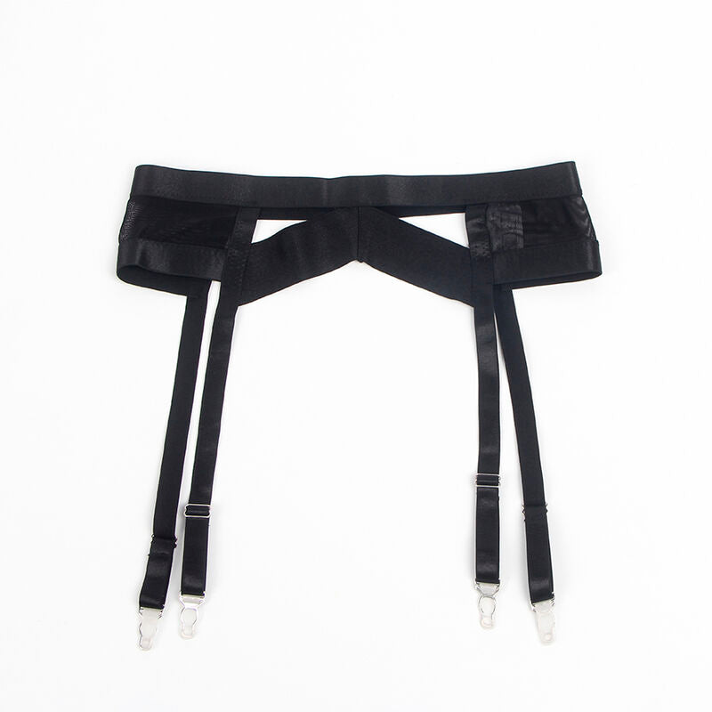 SUBBLIME - 955243 SUTIÃ BONDAGE PRETO COM CONJUNTO DE LIGA L/XL - Sexshoptuga 