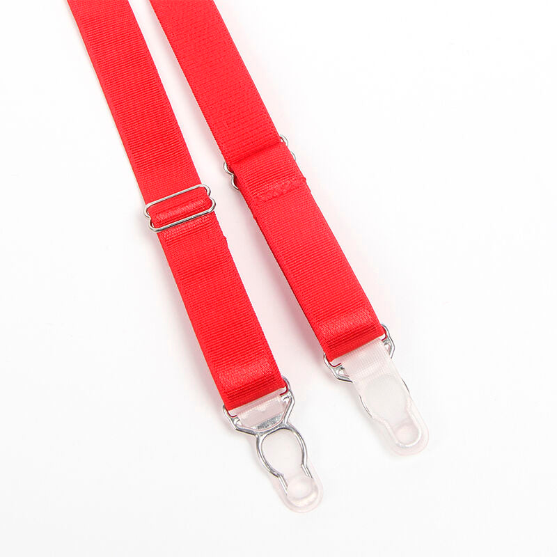 SUBBLIME - 955267 SUTIÃ BONDAGE VERMELHO COM CONJUNTO DE LIGA L/XL - Sexshoptuga 