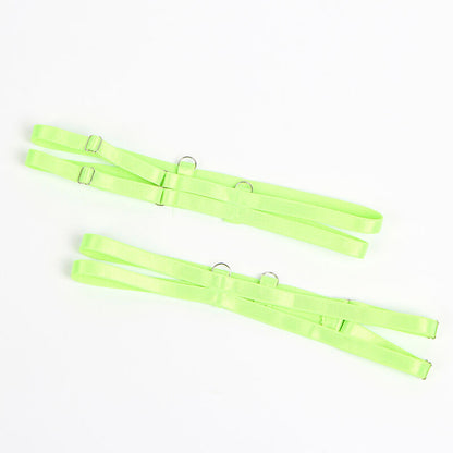 SUBBLIME - 955328 CONJUNTO DE SUTIÃ COM RENDA E LINHAS DE LIGA VERDE E AZUL L/XL - Sexshoptuga 