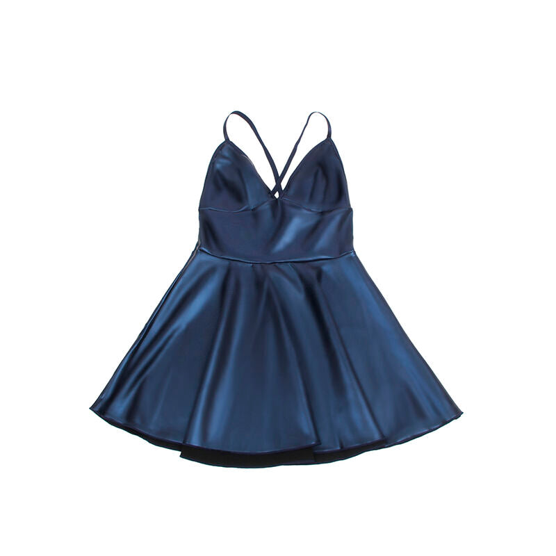 SUBBLIME - 955427 VESTIDO COM ALÇAS DE COURO AZUL L/XL - Sexshoptuga 
