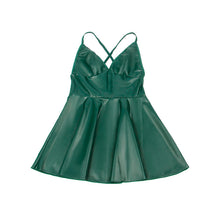 SUBBLIME - 955434 VESTIDO COM ALÇAS DE COURO VERDE S/M - Sexshoptuga 
