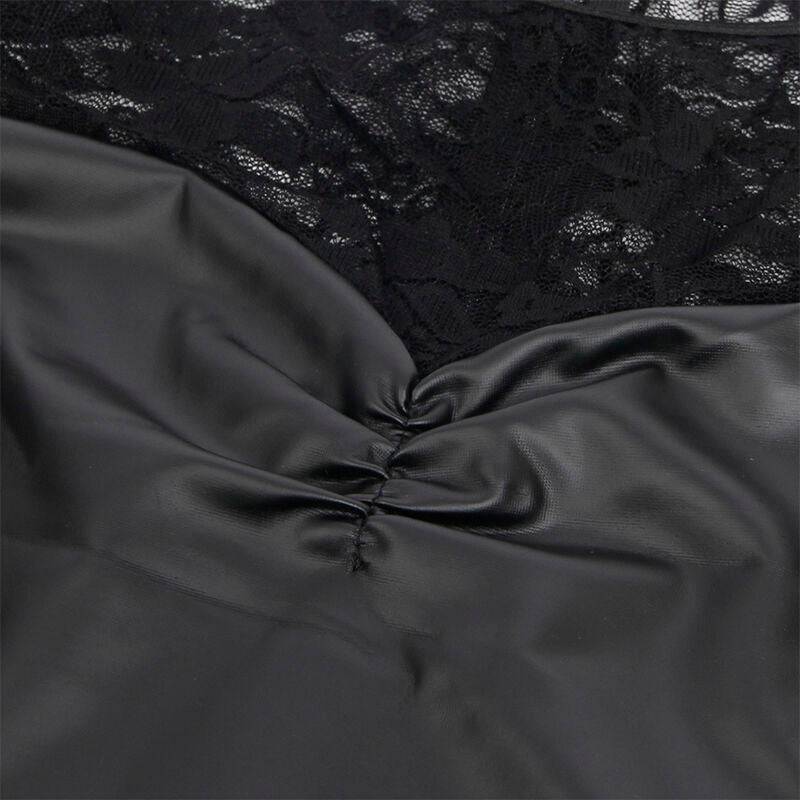 SUBBLIME - 955595 VESTIDO MANGA COMPRIDA COM RENDA PRETA S/M - Sexshoptuga 