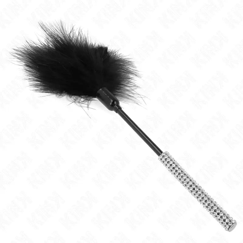 KINK - PENAS DE CÓCEGAS COM CABO DE Strass 27 CM - Sexshoptuga 
