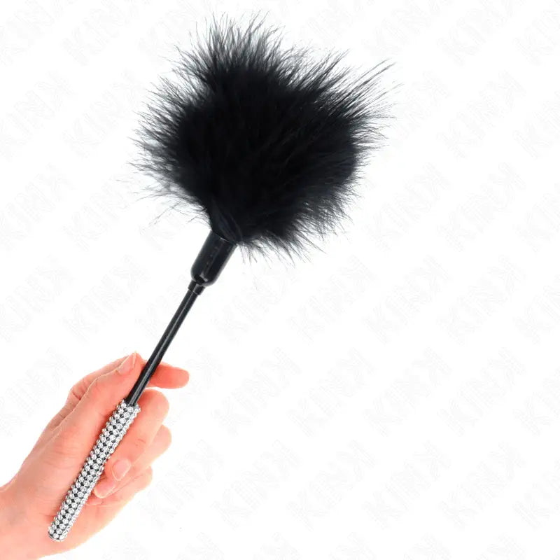 KINK - PENAS DE CÓCEGAS COM CABO DE Strass 27 CM - Sexshoptuga 