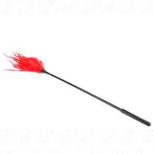 KINK - MÚLTIPLAS PENAS DE CÓCEGAS VERMELHAS 45 CM - Sexshoptuga 