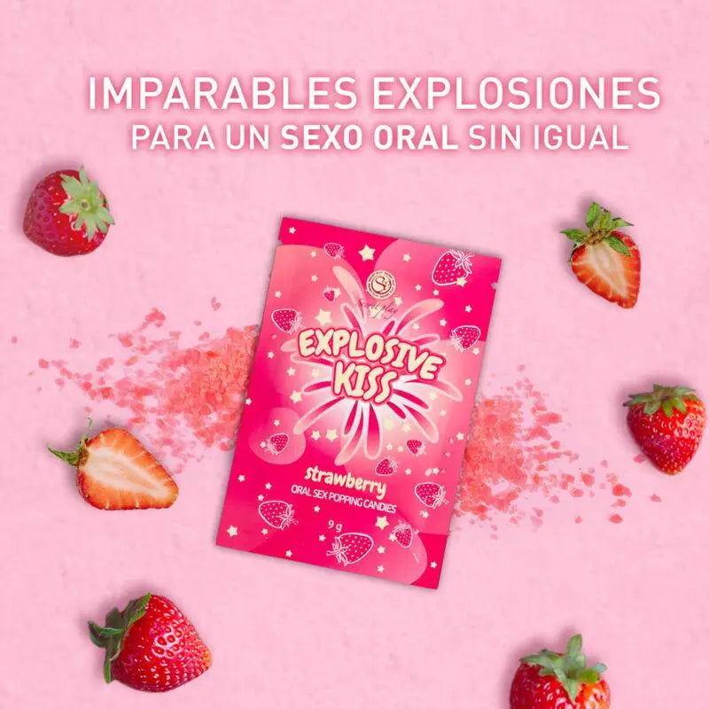 SECRETPLAY - DOCES EXPLOSIVOS DE MORANGO - Sexshoptuga 